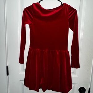 Art Class Vibrant Red Kids Holiday Dress